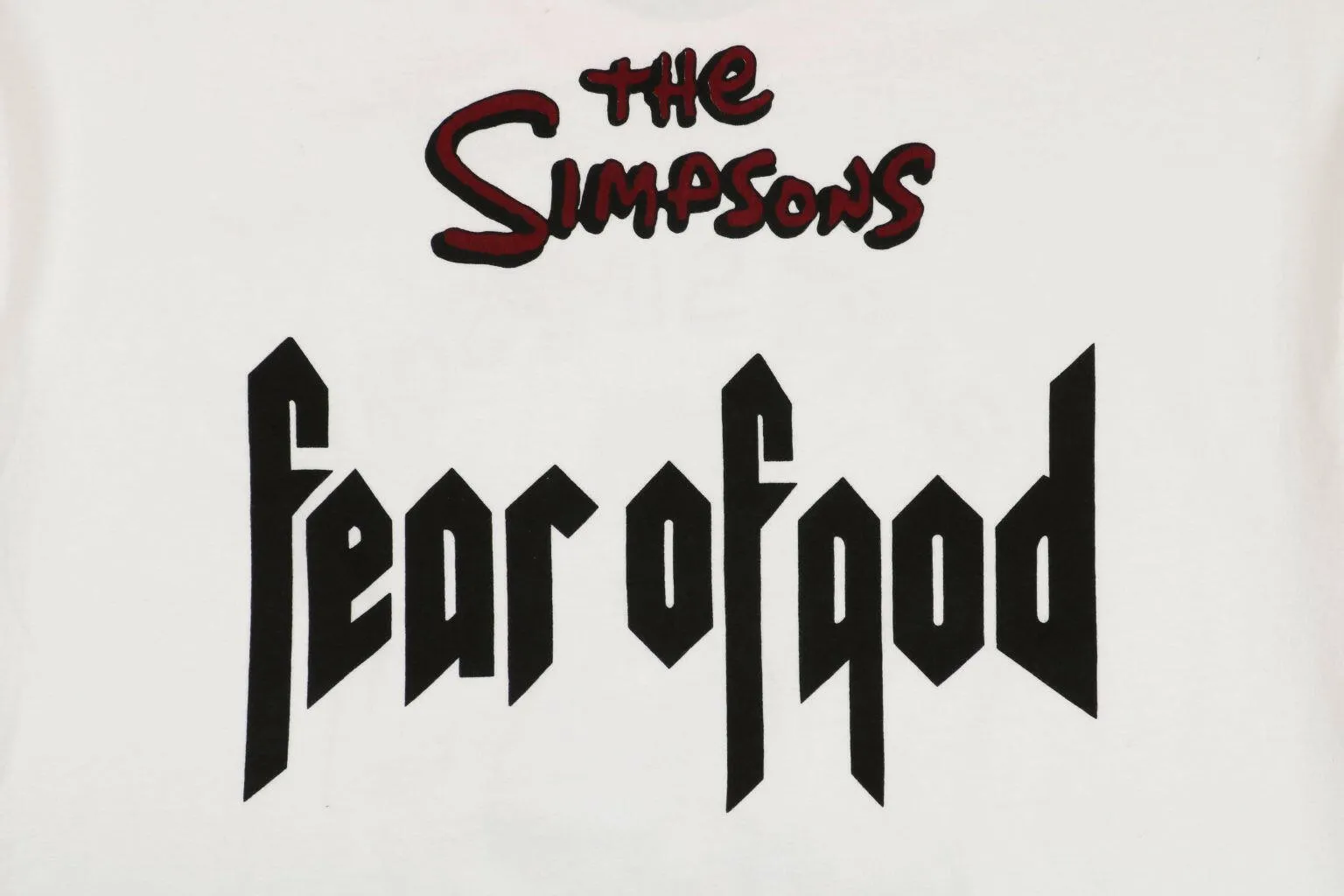 FEAR OF GOD ESSENTIALS X BART SIMPSON T-SHIRT 2019 SPRING-SUMMER APPAREL COLLECTION