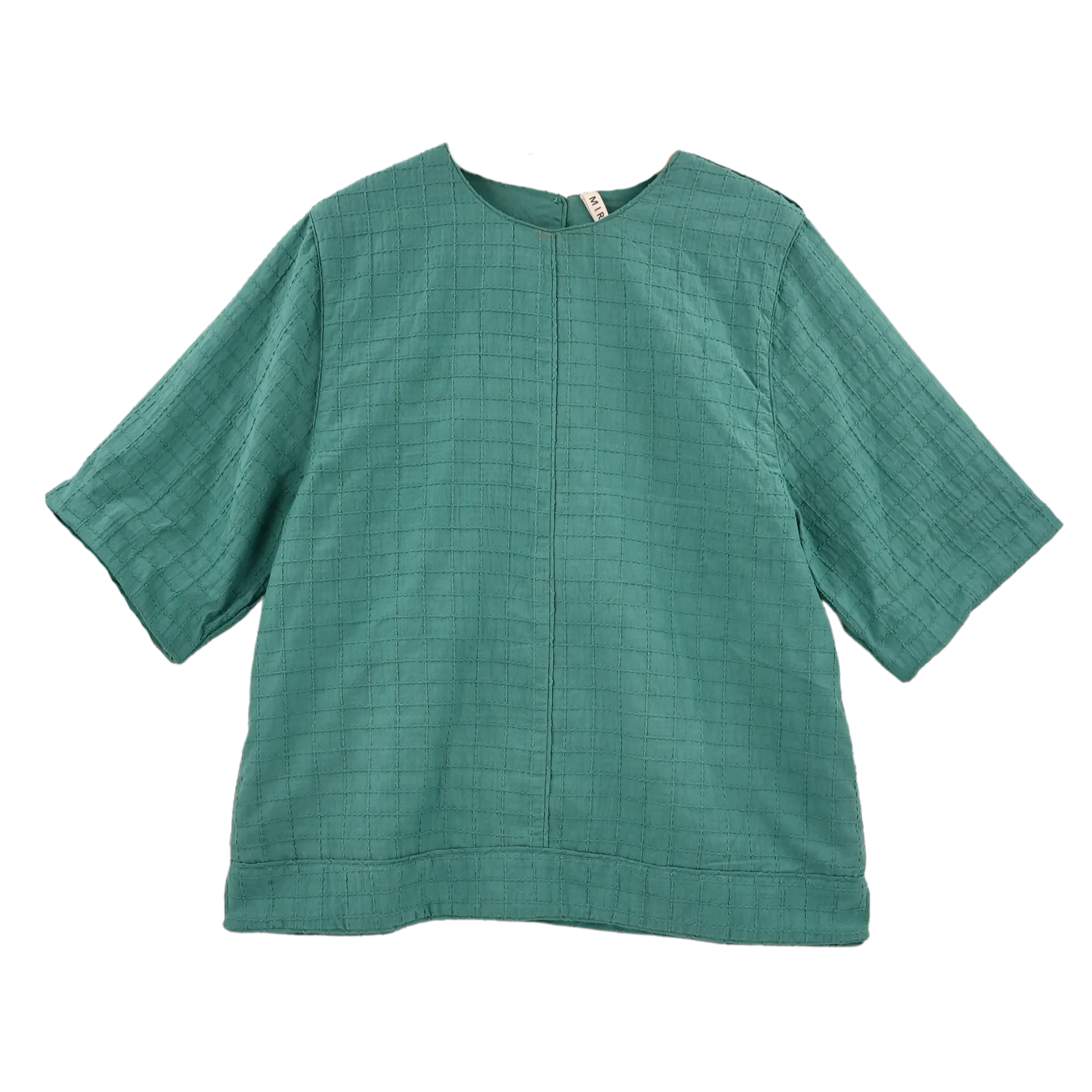 Field Top in Teal Stitch