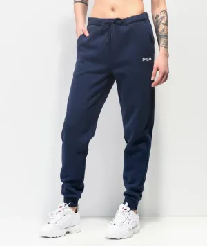 Fila White High Waisted Fleece Ankle Jogger Pant Sweatpants Women's