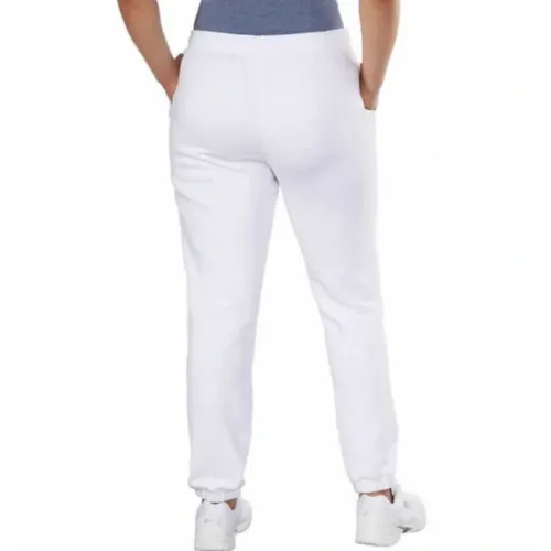 Fila White High Waisted Fleece Ankle Jogger Pant Sweatpants Women's