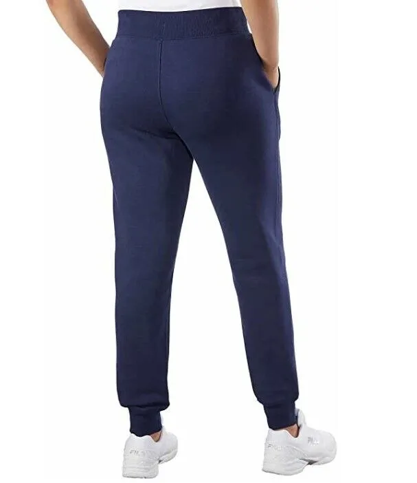 Fila White High Waisted Fleece Ankle Jogger Pant Sweatpants Women's