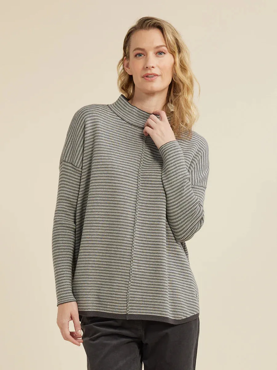 fine stripe turtle top (yt24w7638)