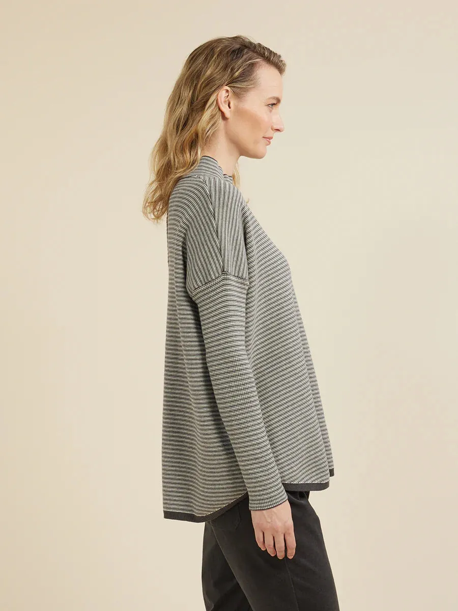 fine stripe turtle top (yt24w7638)