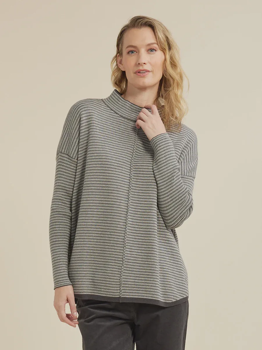 fine stripe turtle top (yt24w7638)