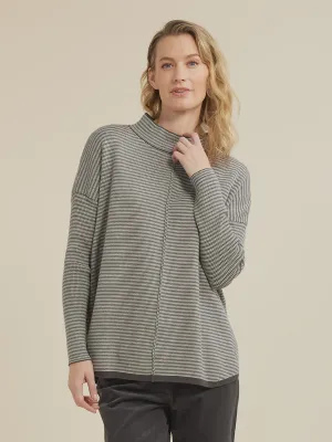 fine stripe turtle top (yt24w7638)