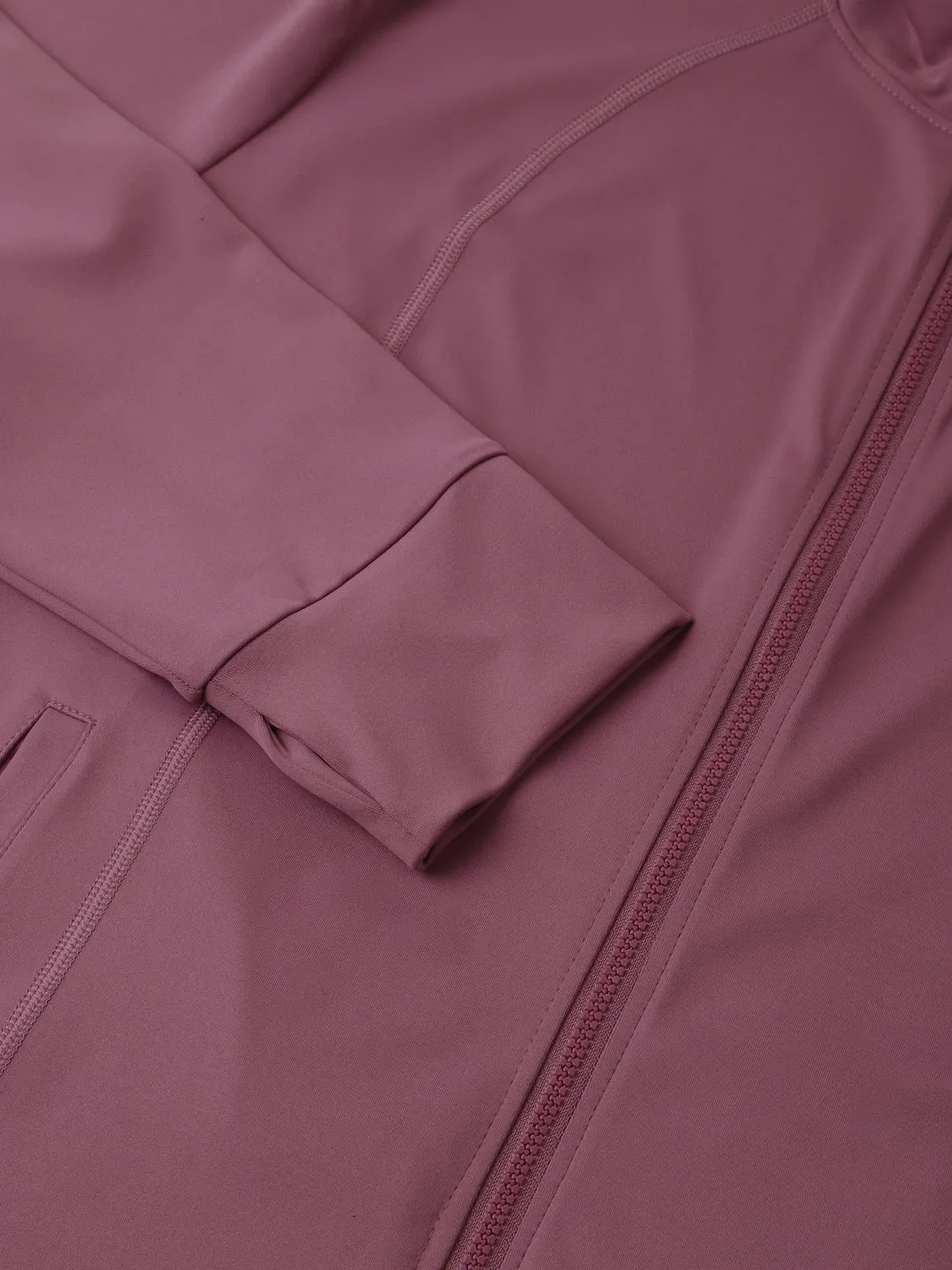 Fitkin Plus Size Roasted Mauve Classic Training Jacket