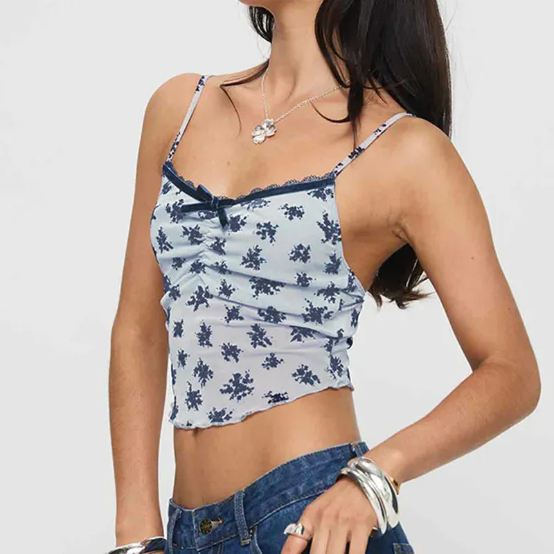 Floral Fantasy Ruched Cami