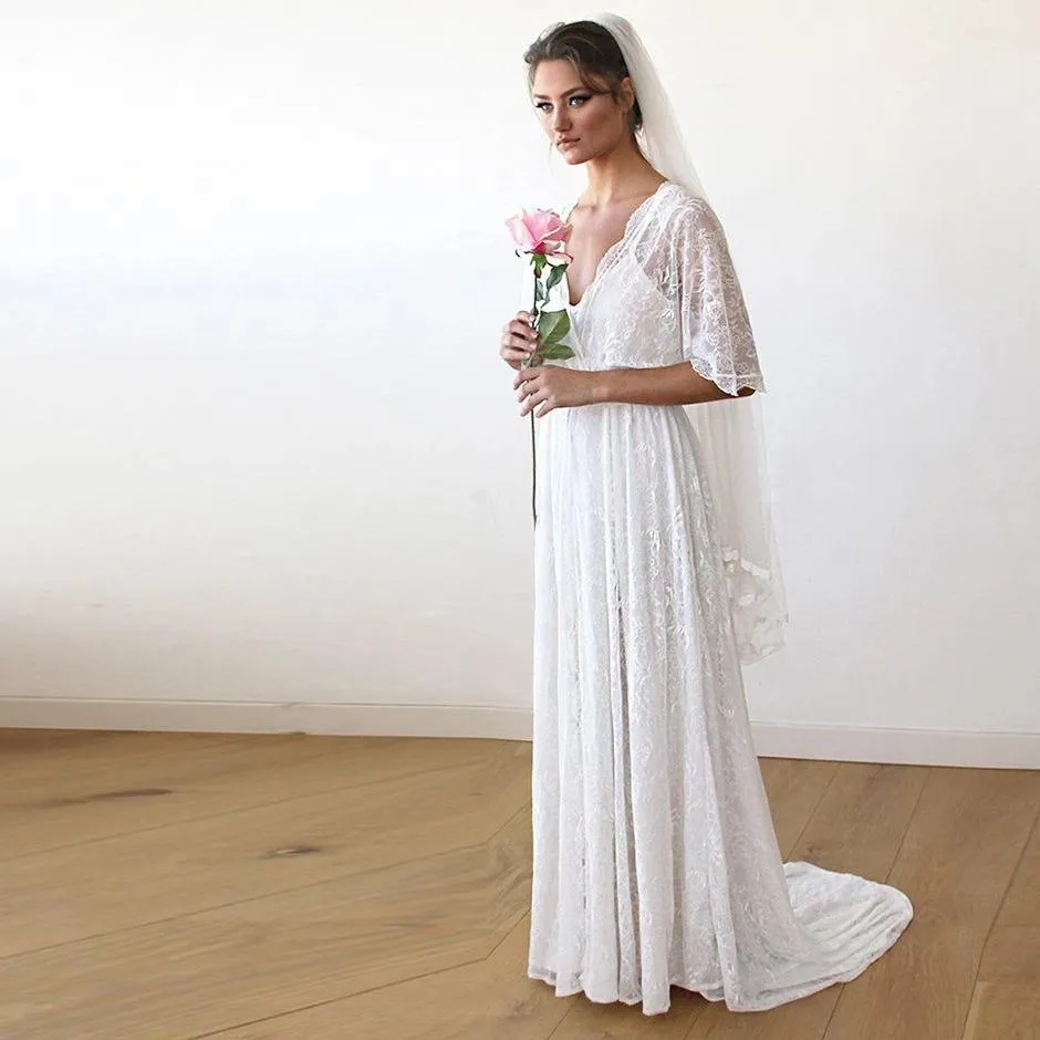 Floral Lace Sheer Dress #1165