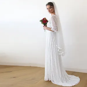 Floral Lace Sheer Dress #1165