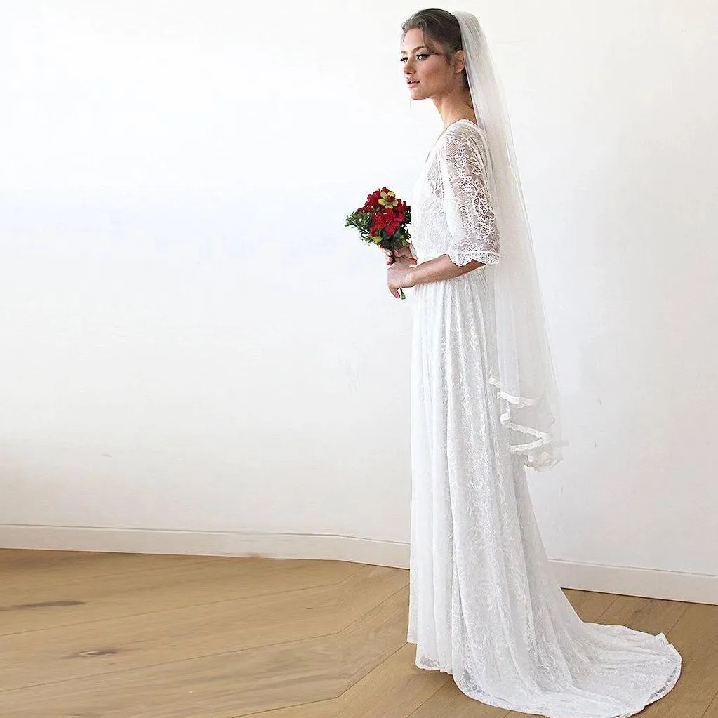 Floral Lace Sheer Dress #1165
