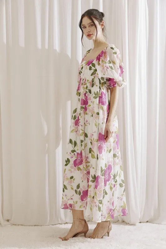 Floral Maxi Baby Doll Dress