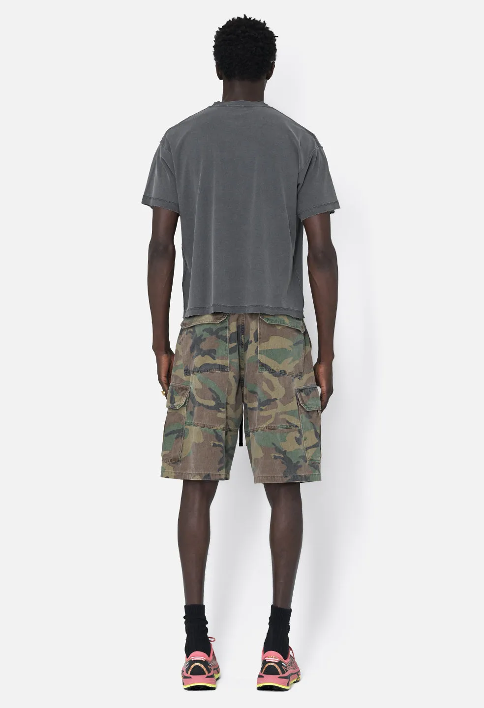 Folsom Reversed Cropped Tee / Vintage Black