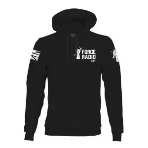 FORCE RADIO.LIVE WHITE TAG HOODIE