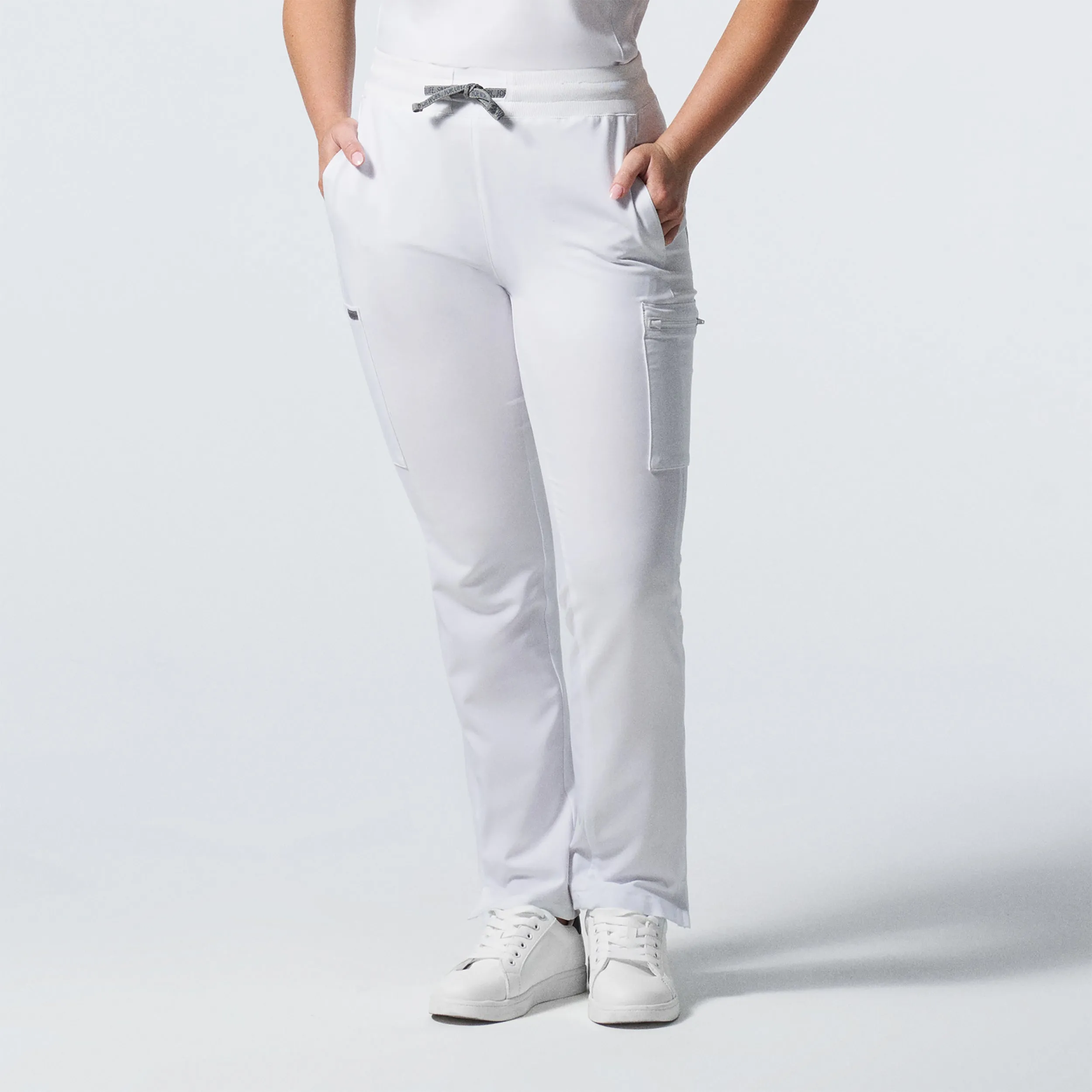 Forward LB400 Women's Cargo Scrub Pants White