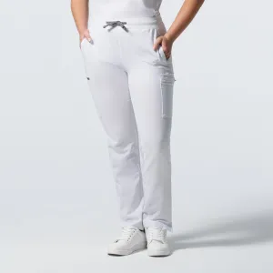 Forward LB400 Women's Cargo Scrub Pants White
