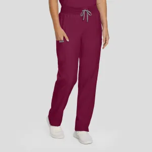 Forward LB400 Women's Cargo Scrub Pants Wine