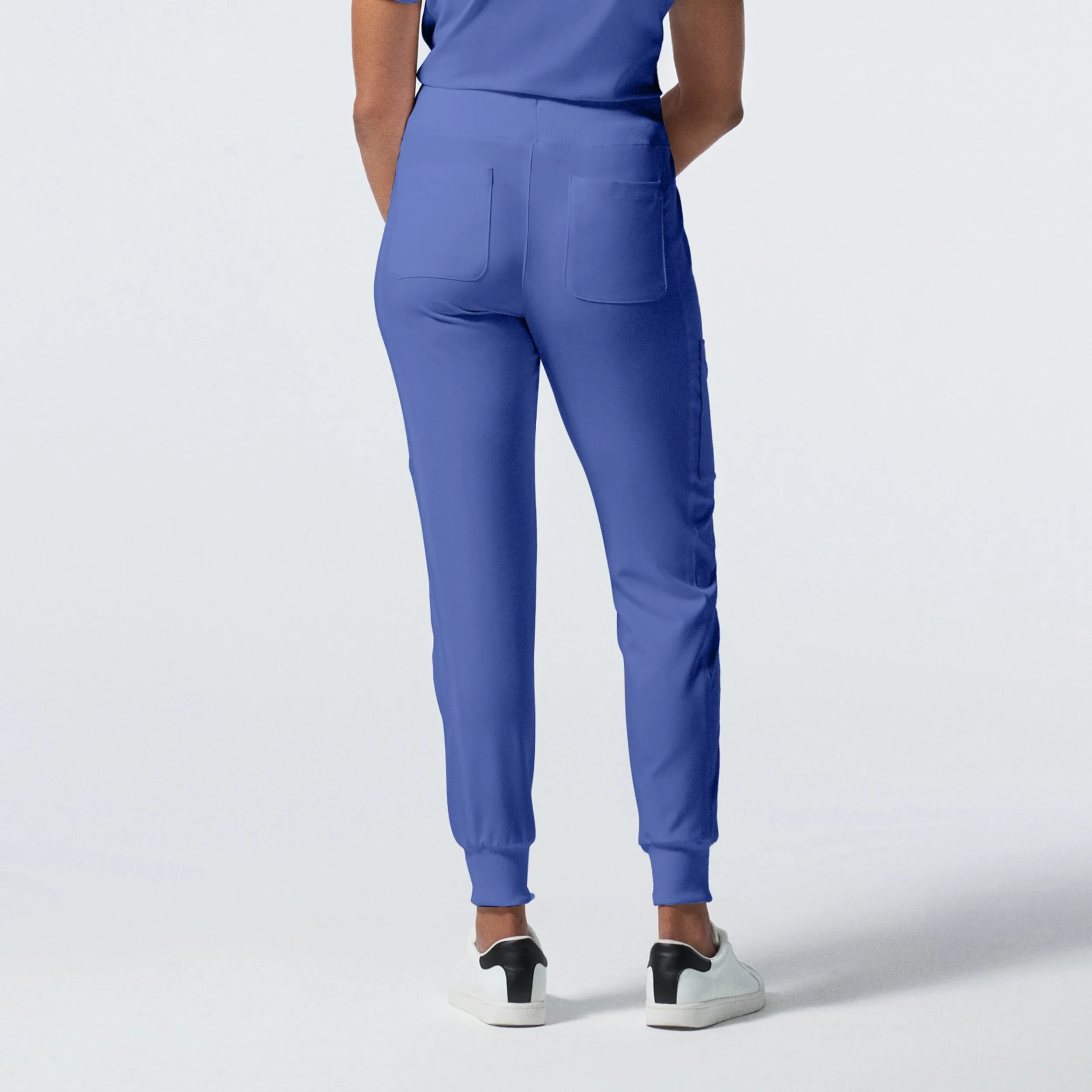 Forward LB401 Women's Jogger Scrub Pants Ceil Blue