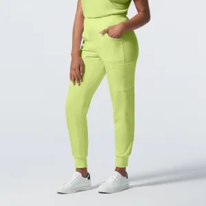 Forward LB401 Women's Jogger Scrub Pants Citron