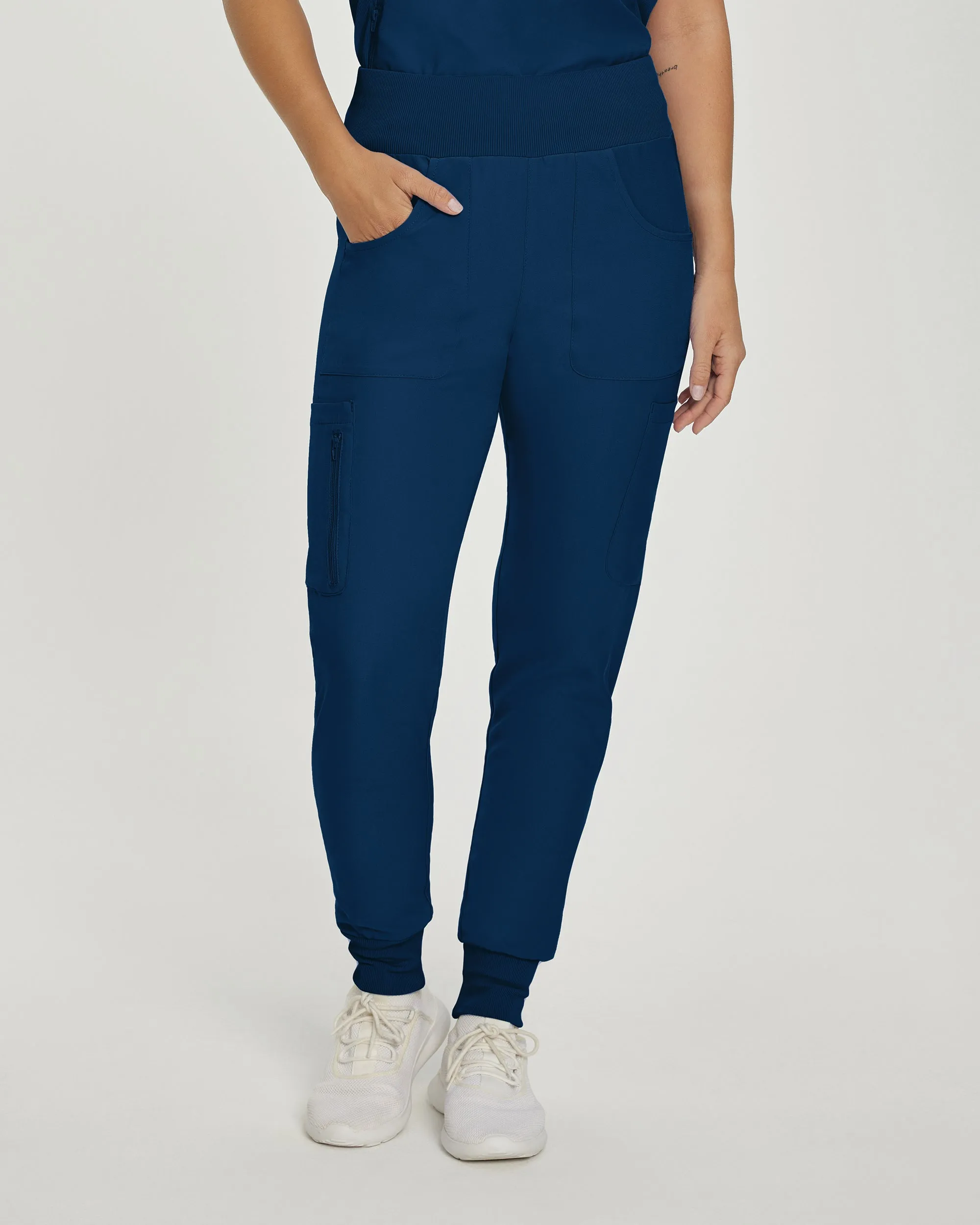 Forward LB401 Women's Jogger Scrub Pants Navy