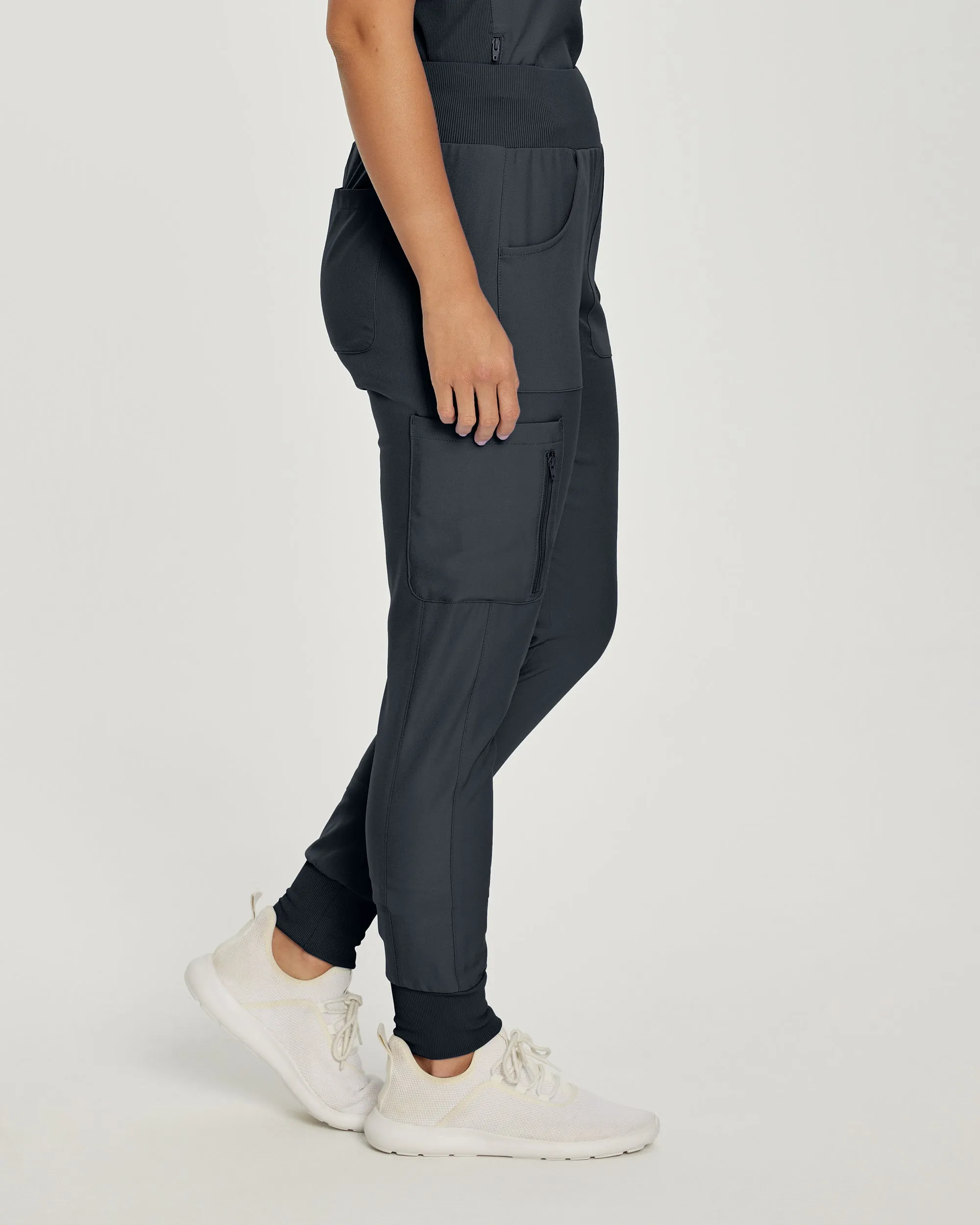 Forward LB401 Women's Jogger Scrub Pants Pewter