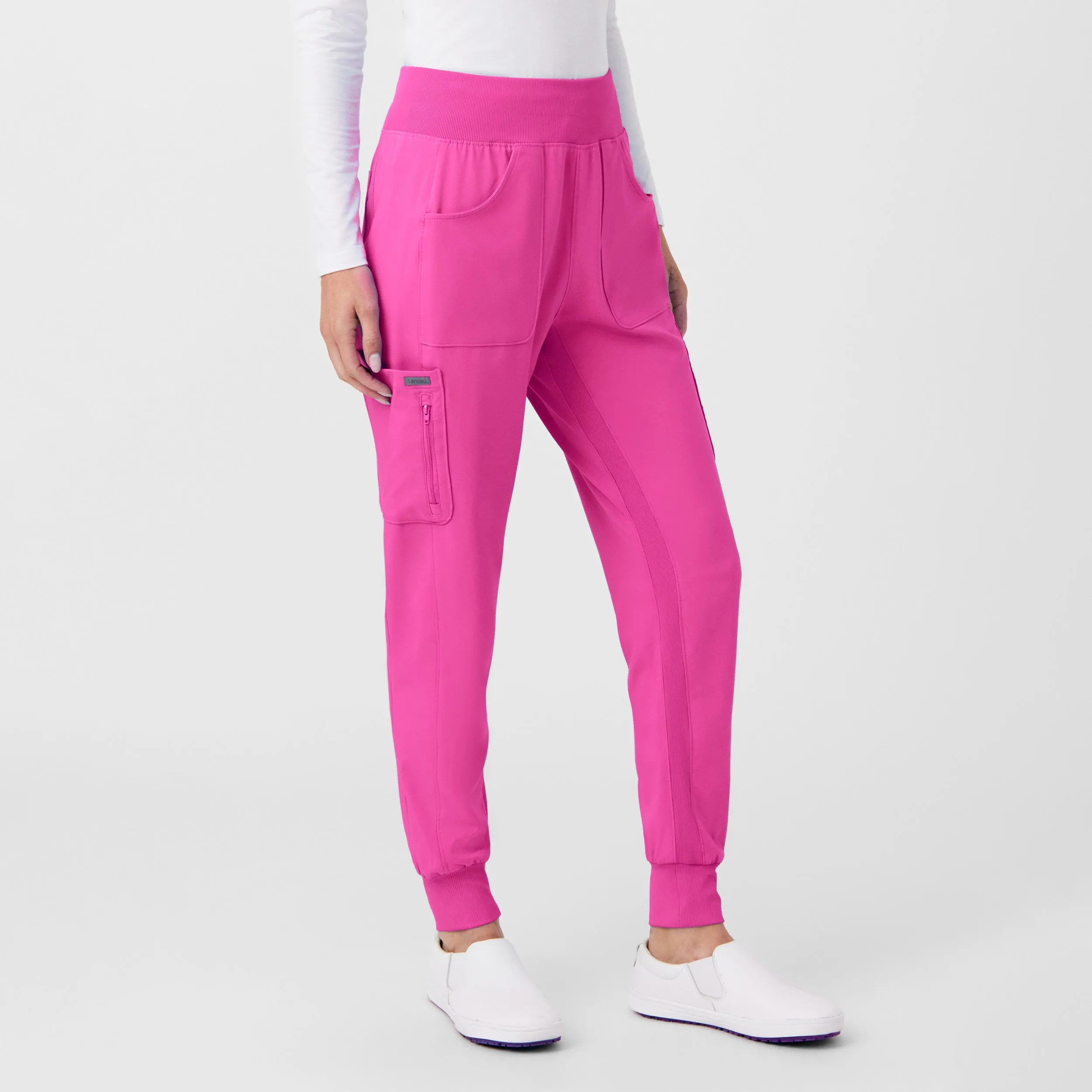 Forward LB401 Women's Jogger Scrub Pants Rose Violet
