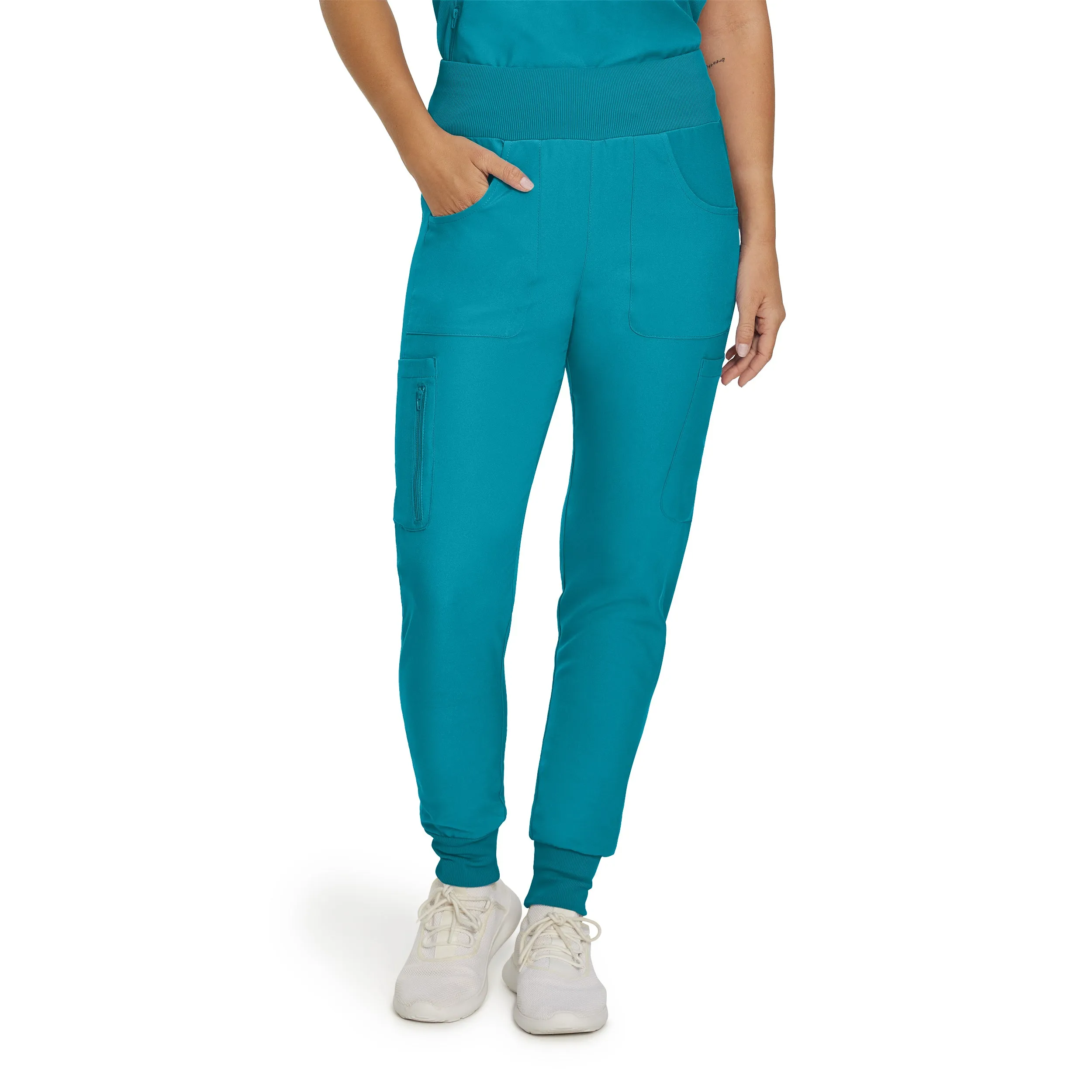 Forward LB401 Women's Jogger Scrub Pants Teal