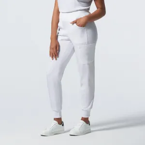 Forward LB401 Women's Jogger Scrub Pants White