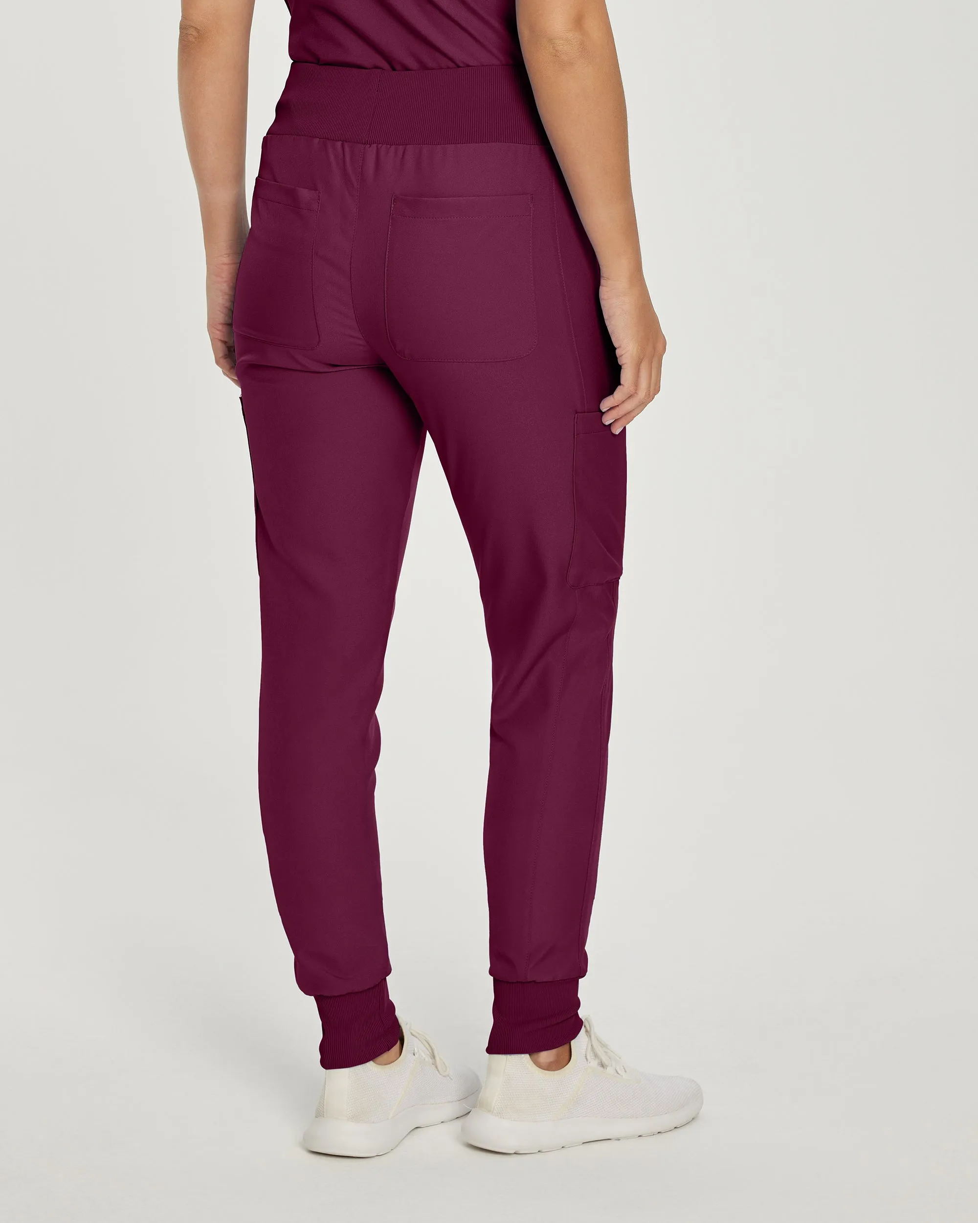 Forward LB401 Women's Jogger Scrub Pants Wine