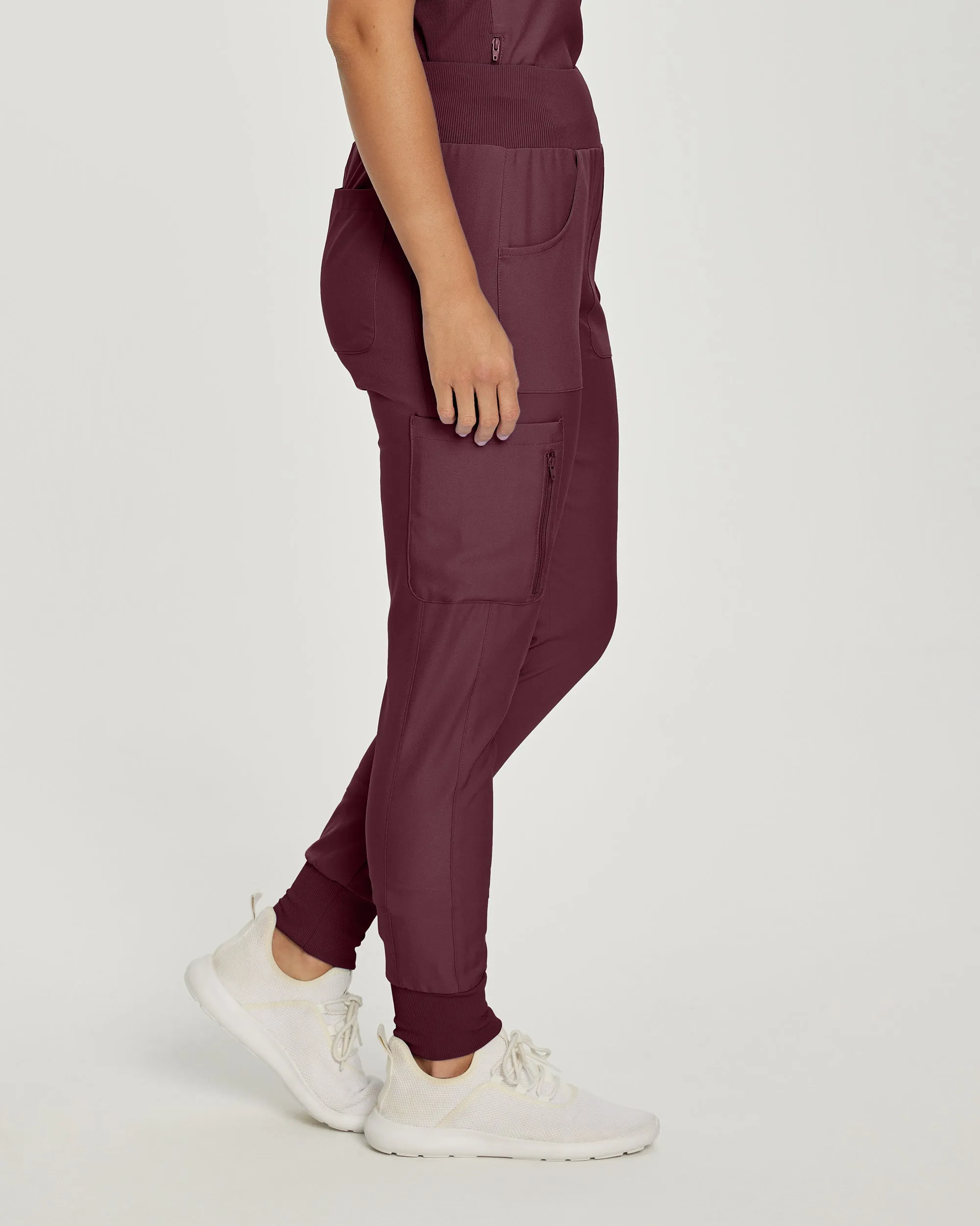 Forward LB401 Women's Jogger Scrub Pants Wine
