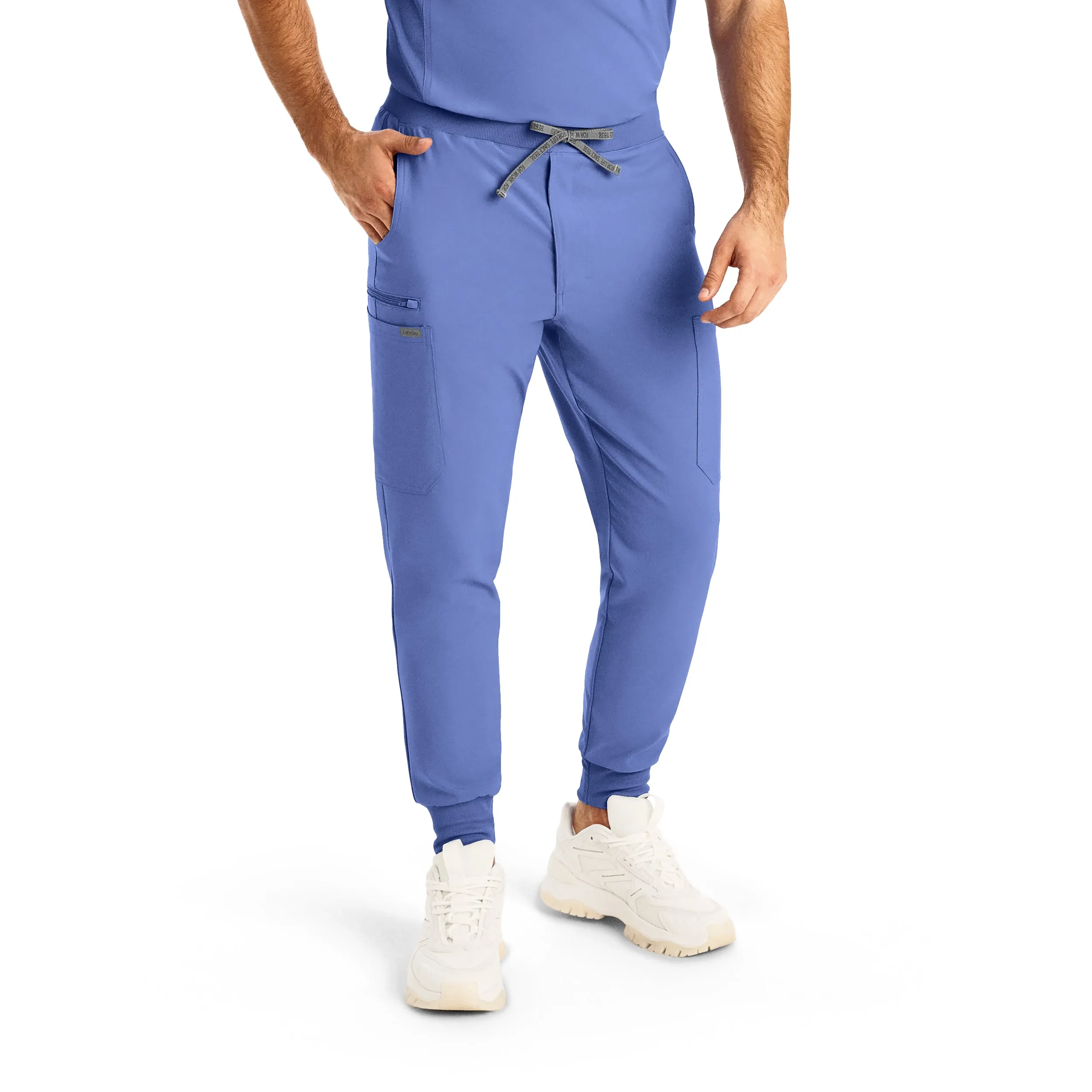 Forward LB409 Men's Jogger Scrub Pants Ceil Blue