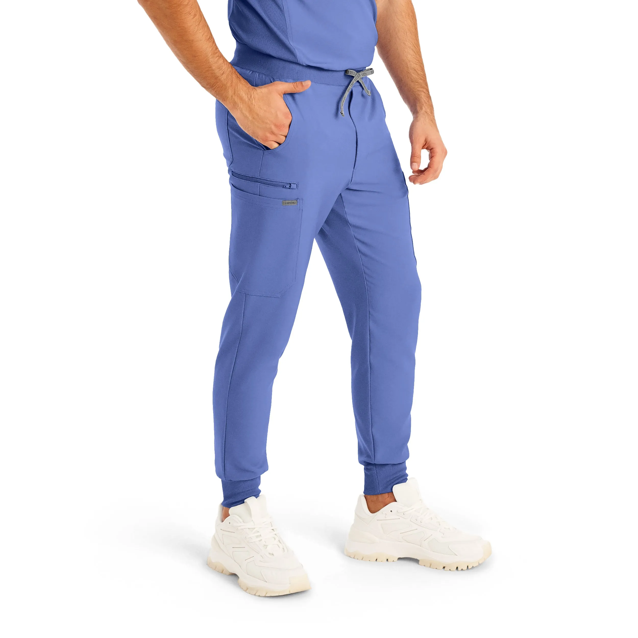 Forward LB409 Men's Jogger Scrub Pants Ceil Blue