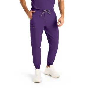Forward LB409 Men's Jogger Scrub Pants Eggplant