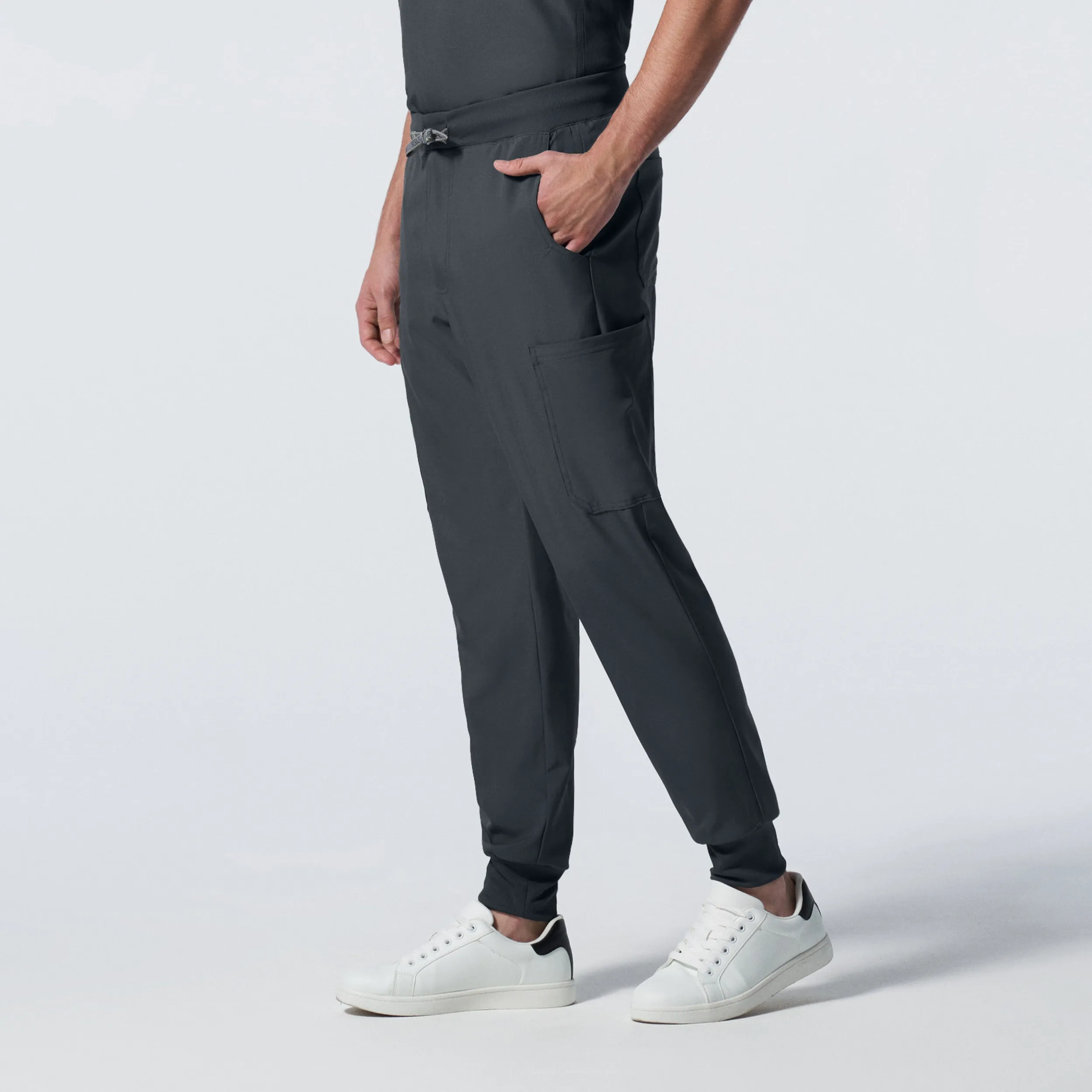 Forward LB409 Men's Jogger Scrub Pants Pewter