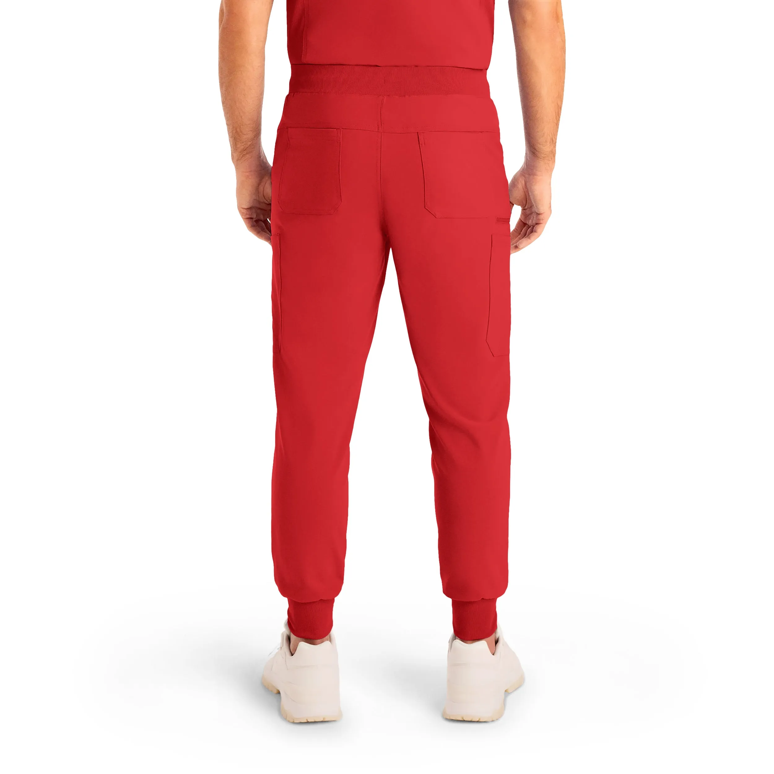 Forward LB409 Men's Jogger Scrub Pants Red