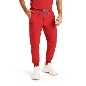 Forward LB409 Men's Jogger Scrub Pants Red