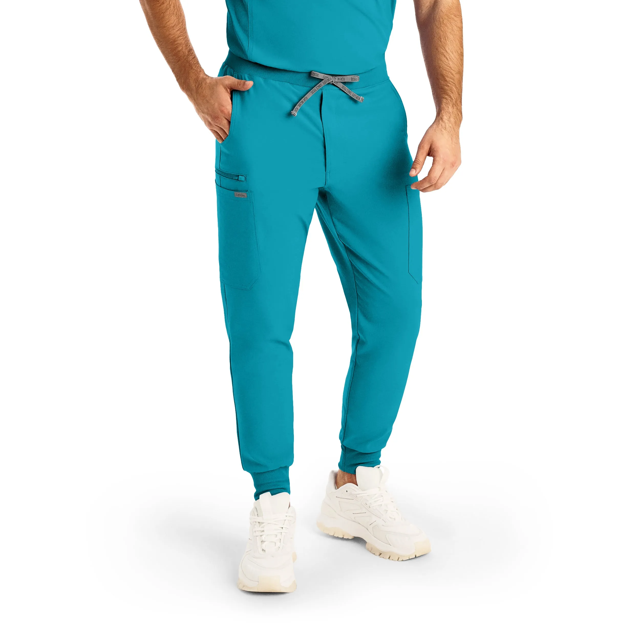Forward LB409 Men's Jogger Scrub Pants Teal