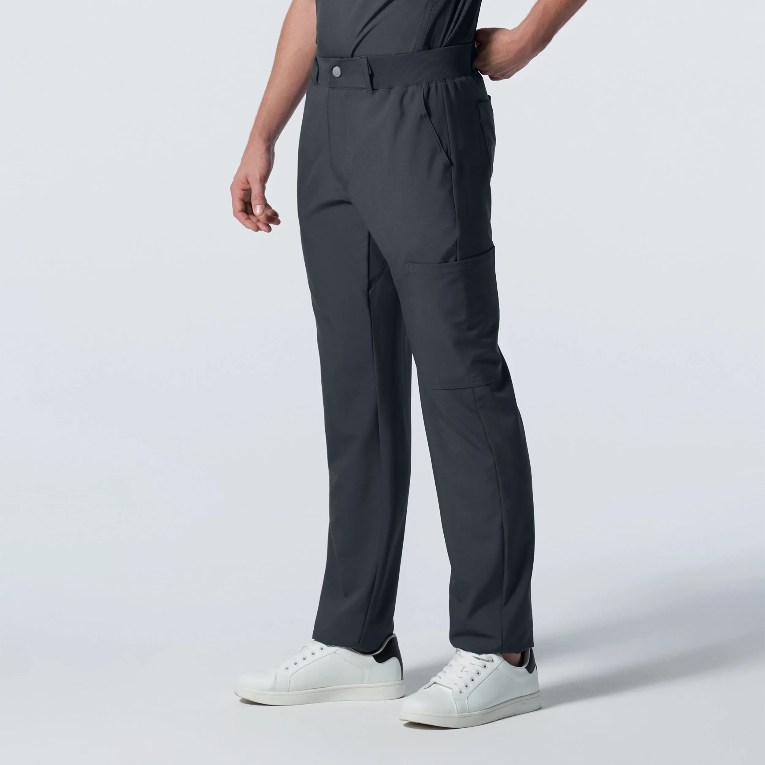 Forward LB410 Men's Cargo Scrub Pants Pewter