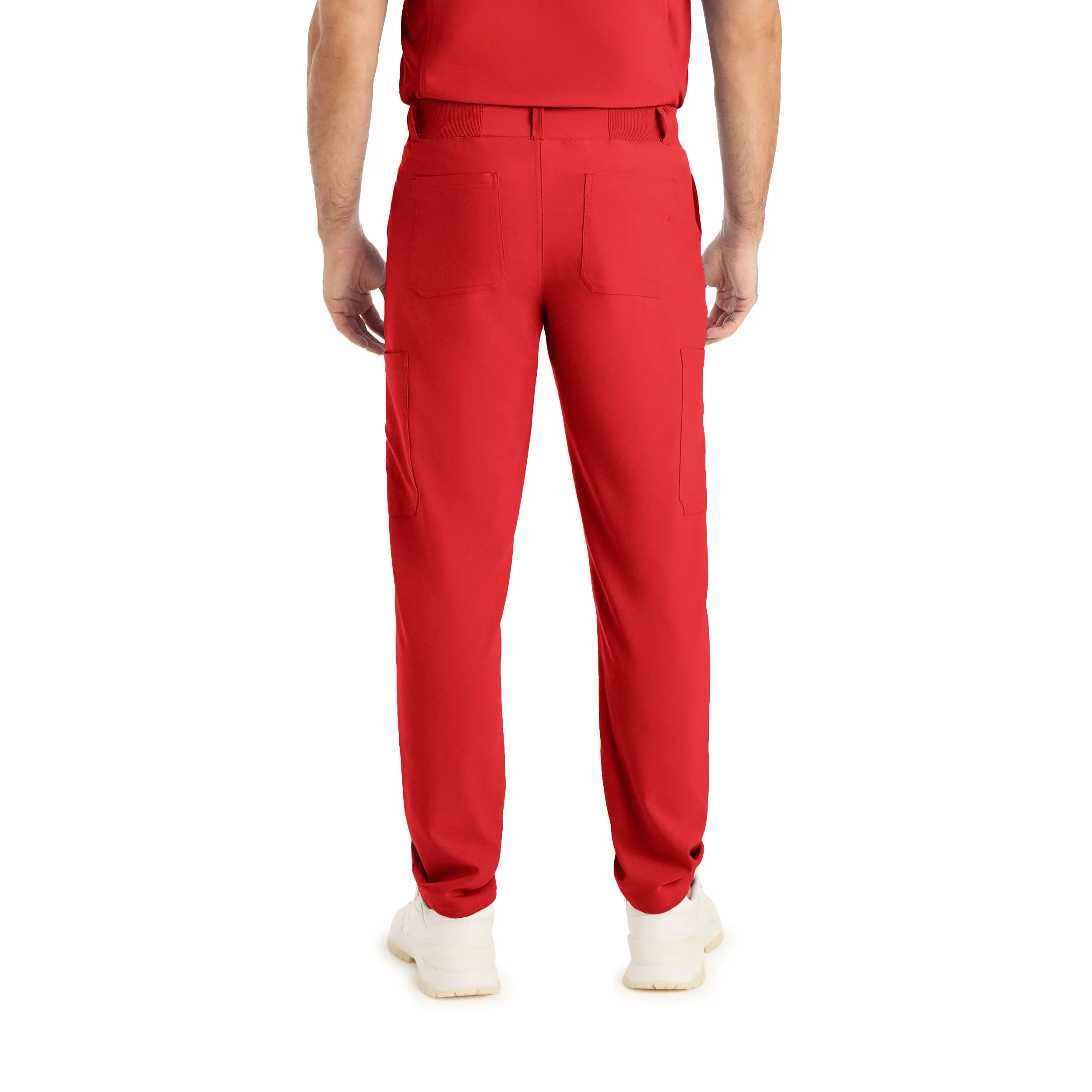 Forward LB410 Men's Cargo Scrub Pants Red