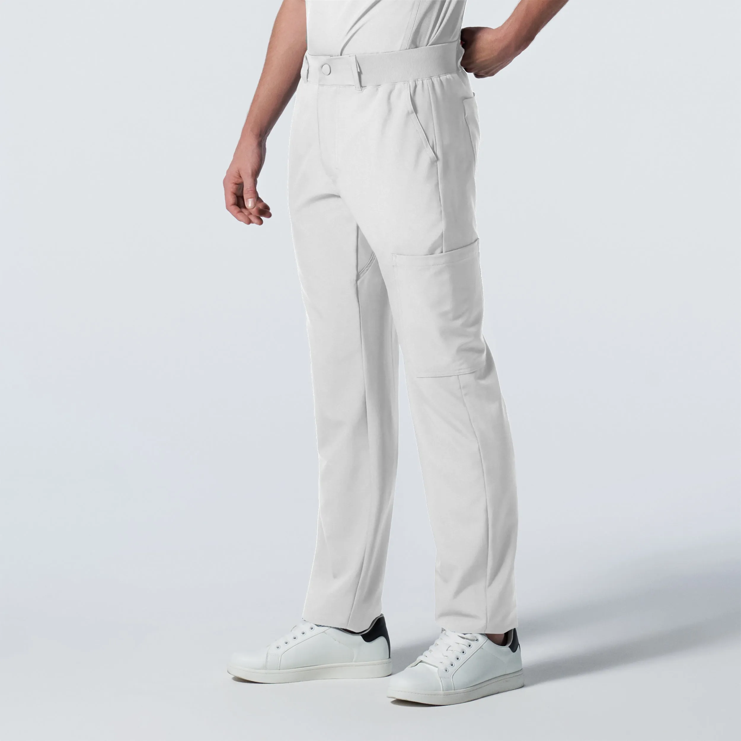 Forward LB410 Men's Cargo Scrub Pants White