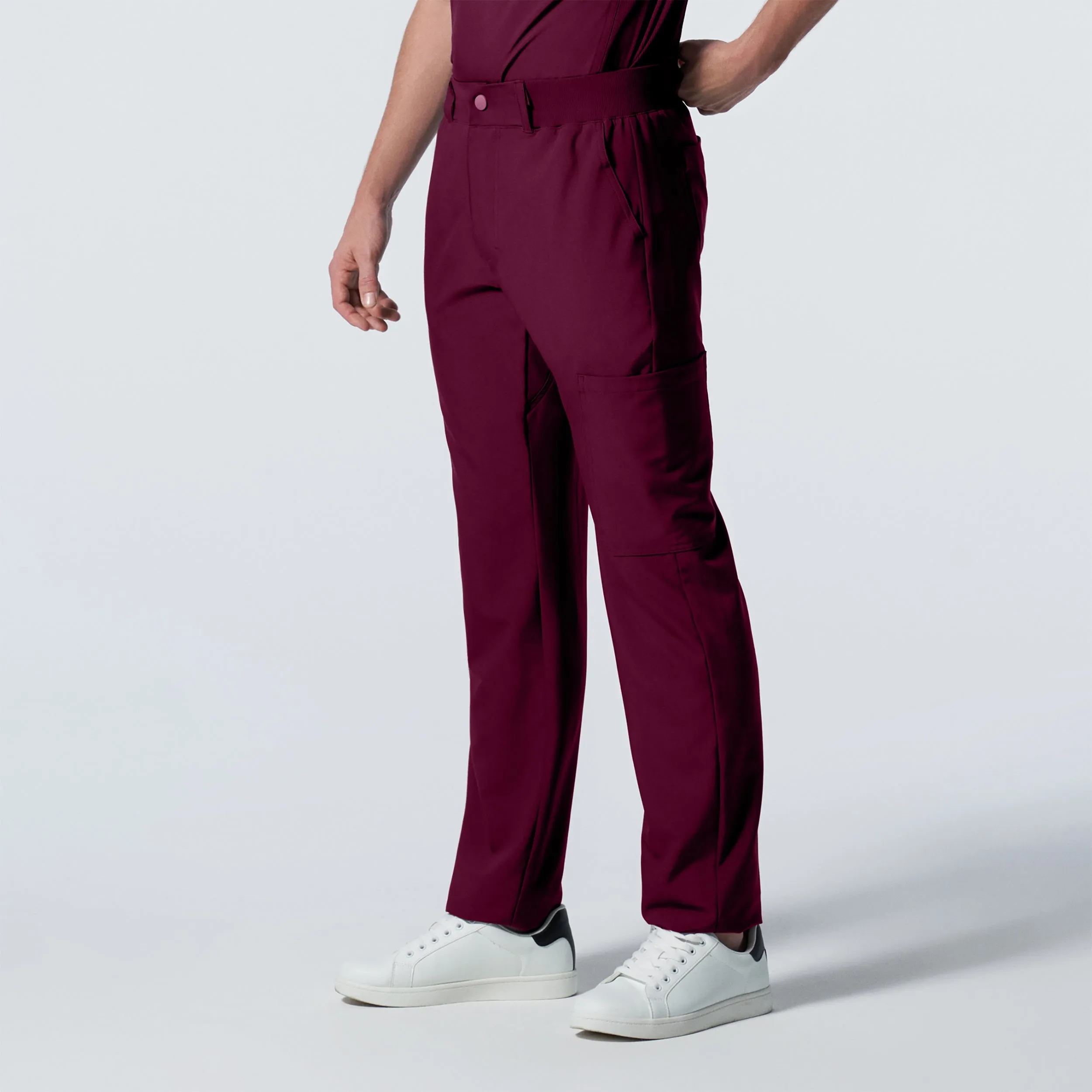 Forward LB410 Men's Cargo Scrub Pants Wine
