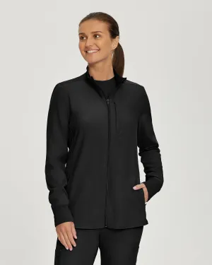 Forward LJ700 Women's 3 Pocket Scrub Jacket Black