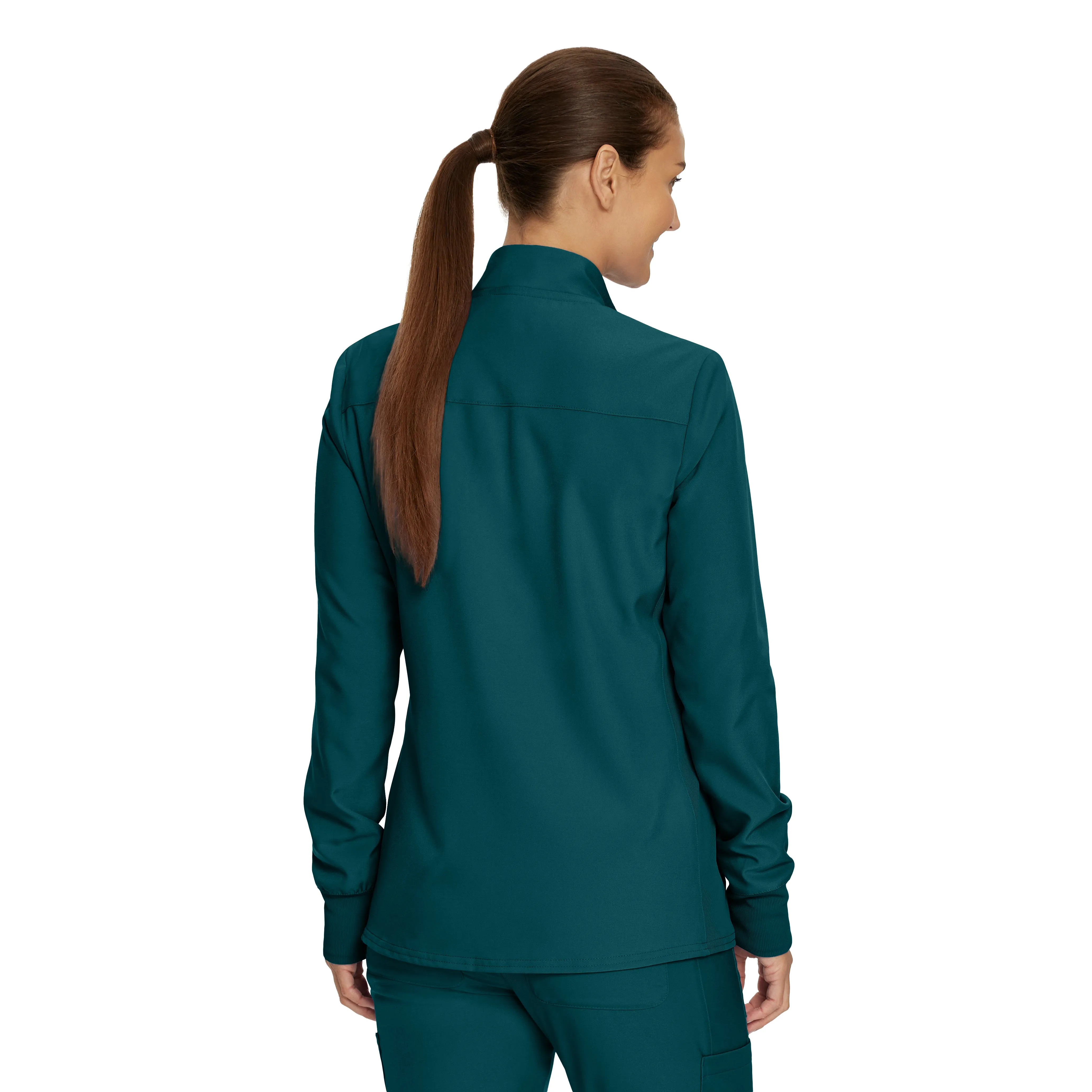 Forward LJ700 Women's 3 Pocket Scrub Jacket Caribbean