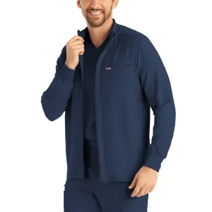 Forward LJ703 Men's 3 Pocket Scrub Jacket Navy