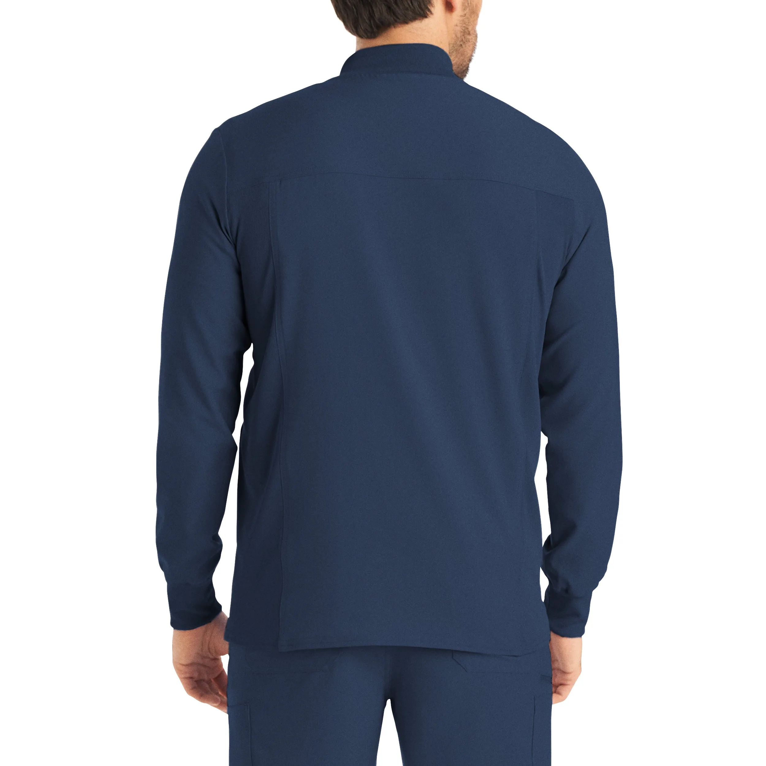 Forward LJ703 Men's 3 Pocket Scrub Jacket Navy