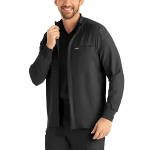Forward LJ703 Men's 3 Pocket Scrub Jacket Pewter