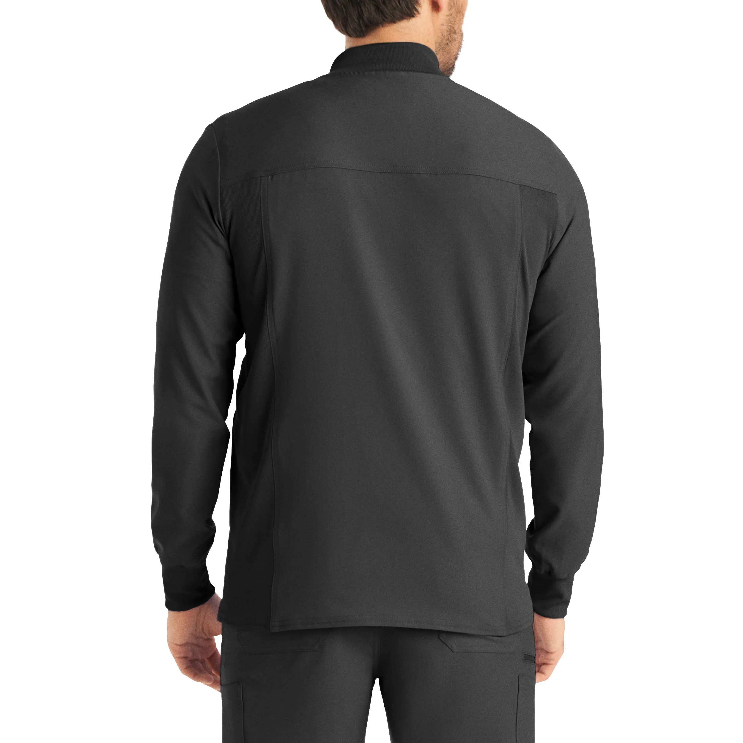 Forward LJ703 Men's 3 Pocket Scrub Jacket Pewter