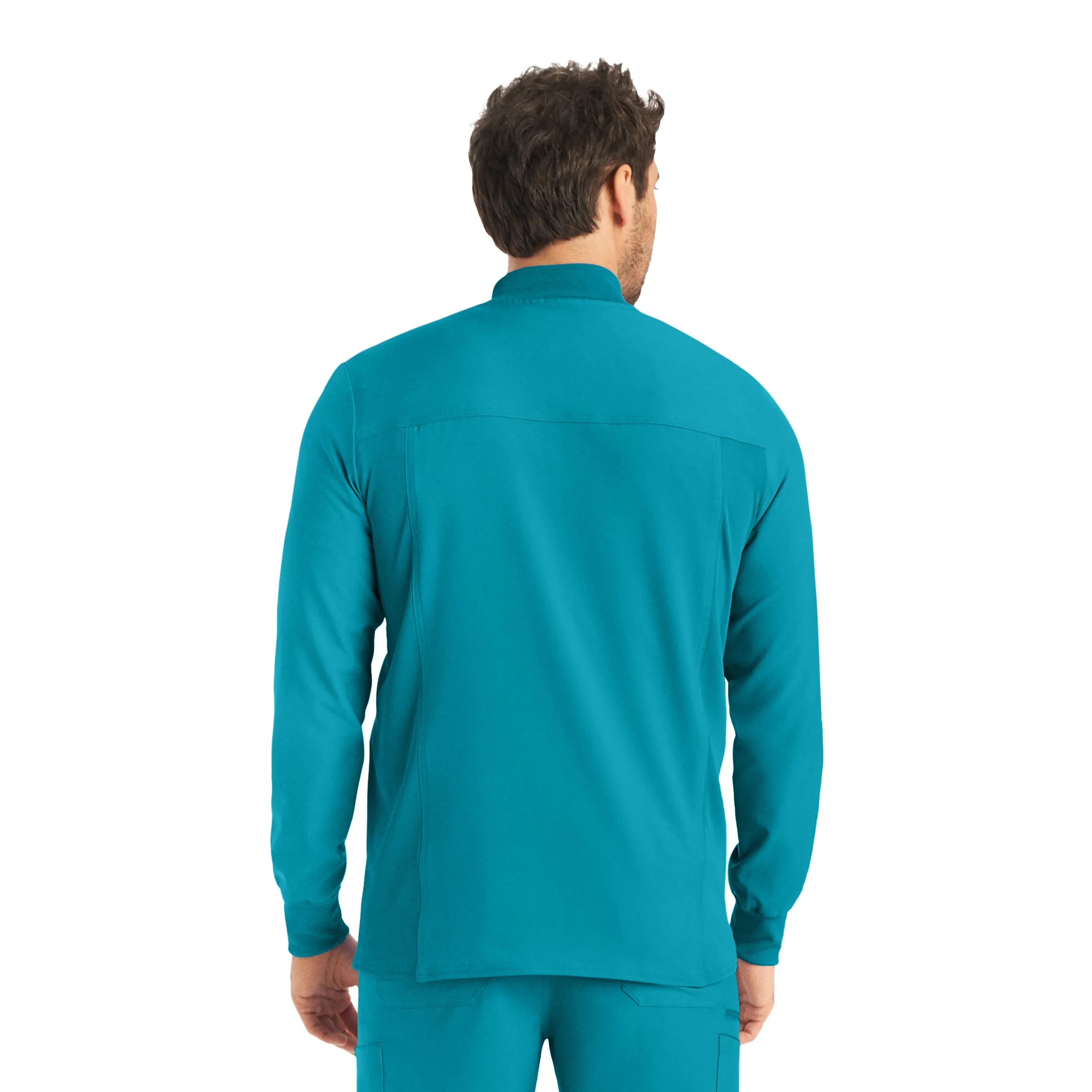 Forward LJ703 Men's 3 Pocket Scrub Jacket Teal