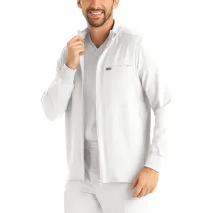 Forward LJ703 Men's 3 Pocket Scrub Jacket White