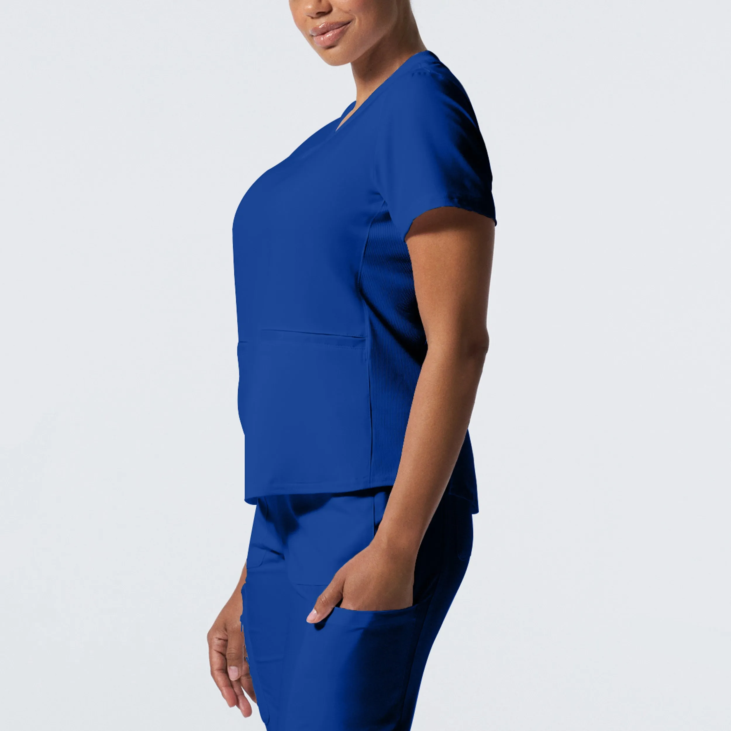 Forward LT100 Women's 3 Pocket V Neck Scrub Top Galaxy