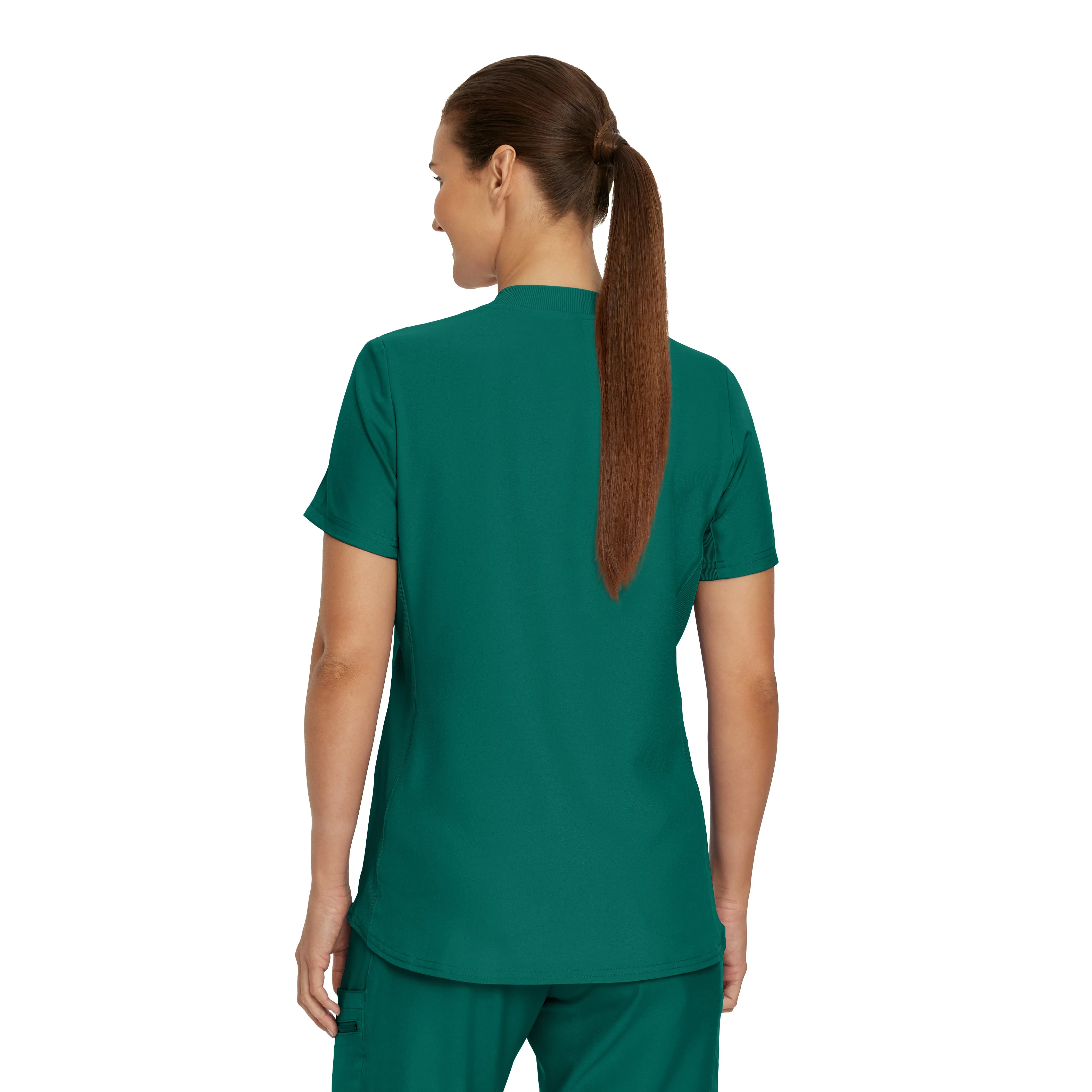 Forward LT100 Women's 3 Pocket V Neck Scrub Top Hunter